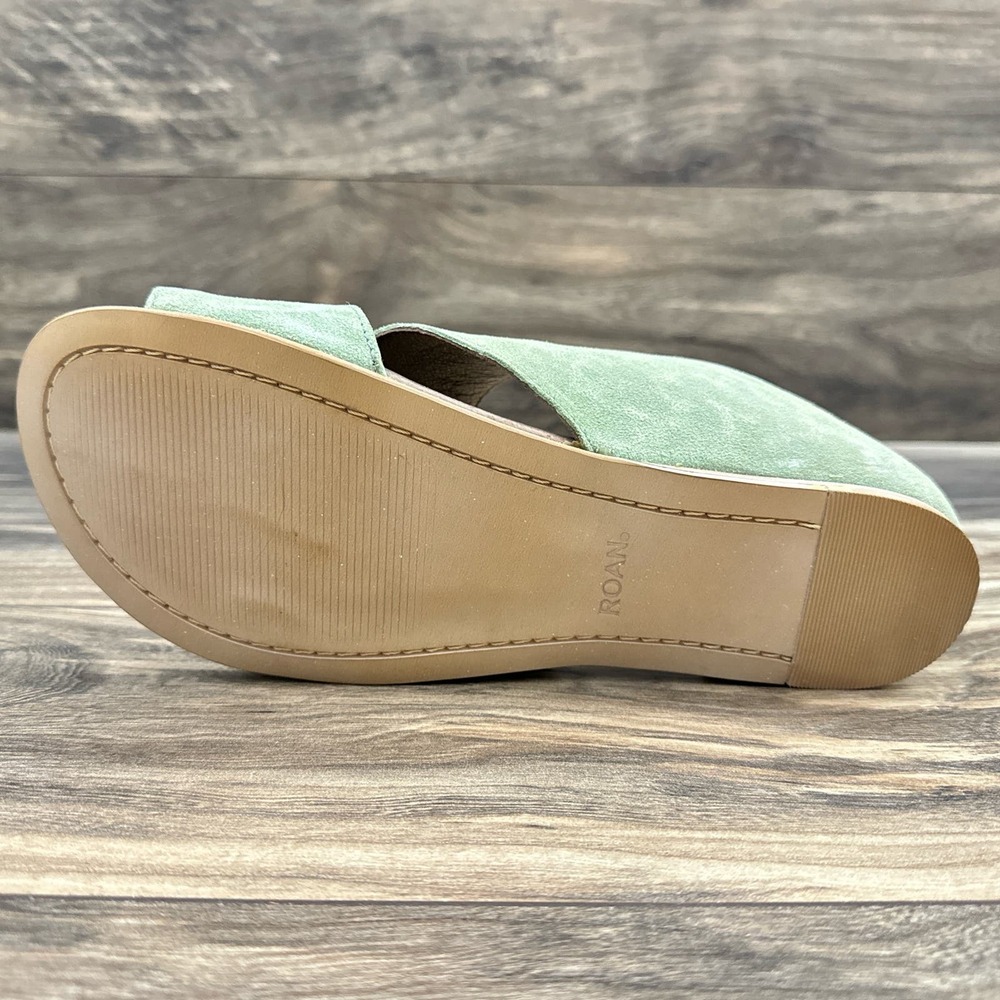 NIB Roan by Bed Stu Irie 8 38 Asymmetrical Open Toe Flat Leather Sandals Osaka - Picture 8 of 13